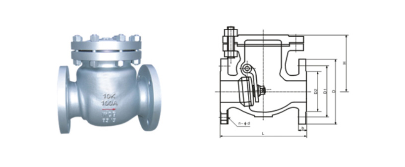 日标止回阀,日标止回阀外形图